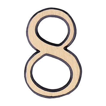 Номер дверной Larvij «8», 35x50 мм, антик бронза, LNB5 AB #8 Фото 1