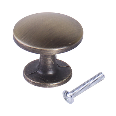 Ручка мебельная Larvij, 25x25x20 мм, антик бронза, L4.knob15AB Фото 1
