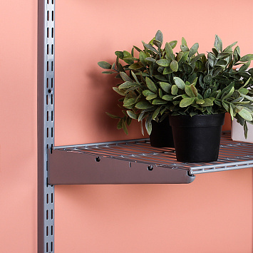 Проволочная полка Larvij, 1206x406 мм, серый, L99124GA Фото 2