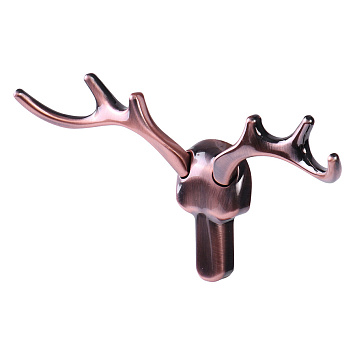 Крючок мебельный Larvij Олень, 165x87x38 мм, медь, LKNDEER.CU Фото 1